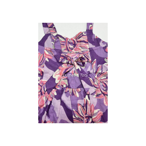 Purple Magical Meadow Sleeveless Frock