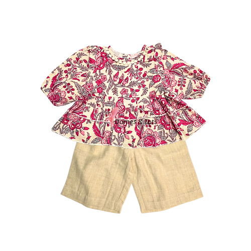 Enchanting Pink Cotton Frock for Your Little Princess