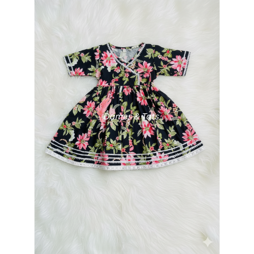 Floral Elegance Kurti with Punjabi Pant for Girls | Ethnic Wear