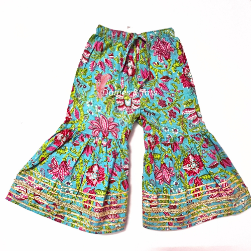 Floral Delight Kurti sharara Pants Set