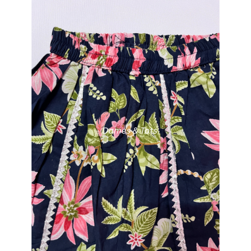 Floral Elegance Kurti with Punjabi Pant for Girls | Ethnic Wear