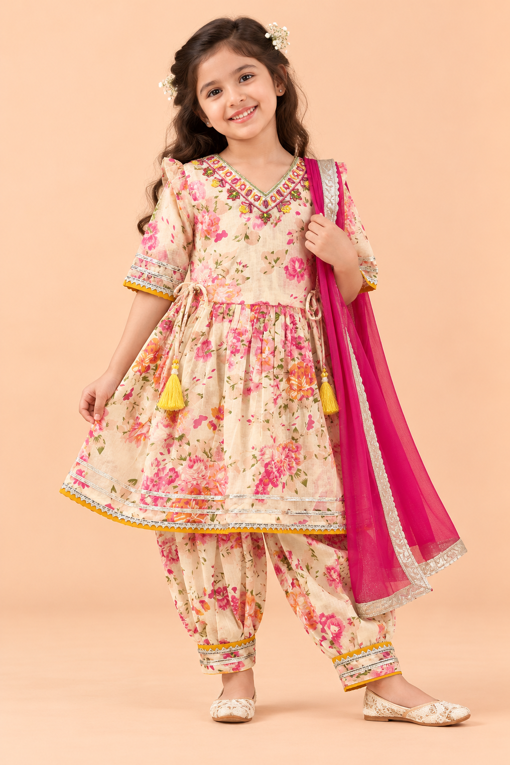 Girls Ethnic Punjabi Suit