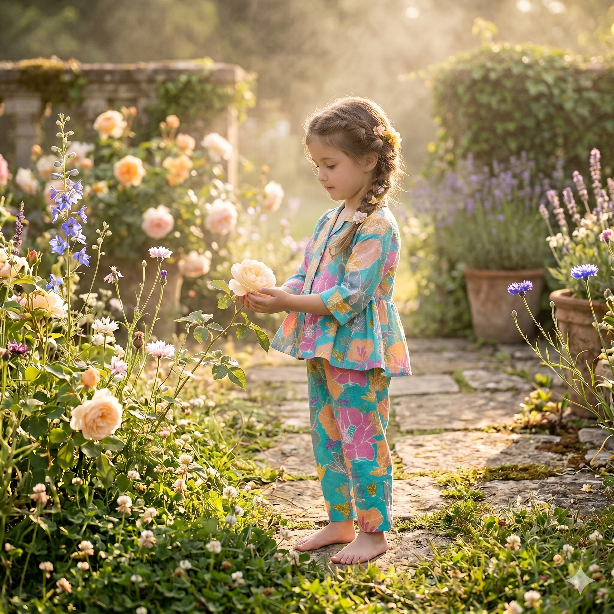 Pure Cotton Floral Co-ord Set for Girls – Breathable Everyday Wear