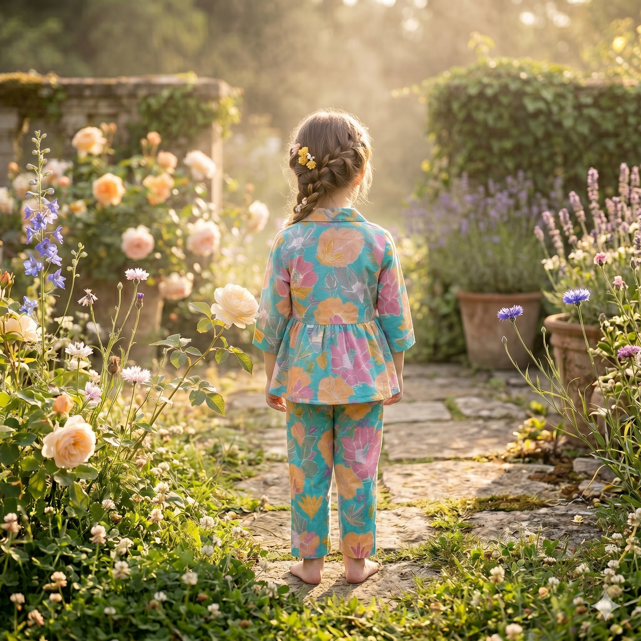 Pure Cotton Floral Co-ord Set for Girls – Breathable Everyday Wear