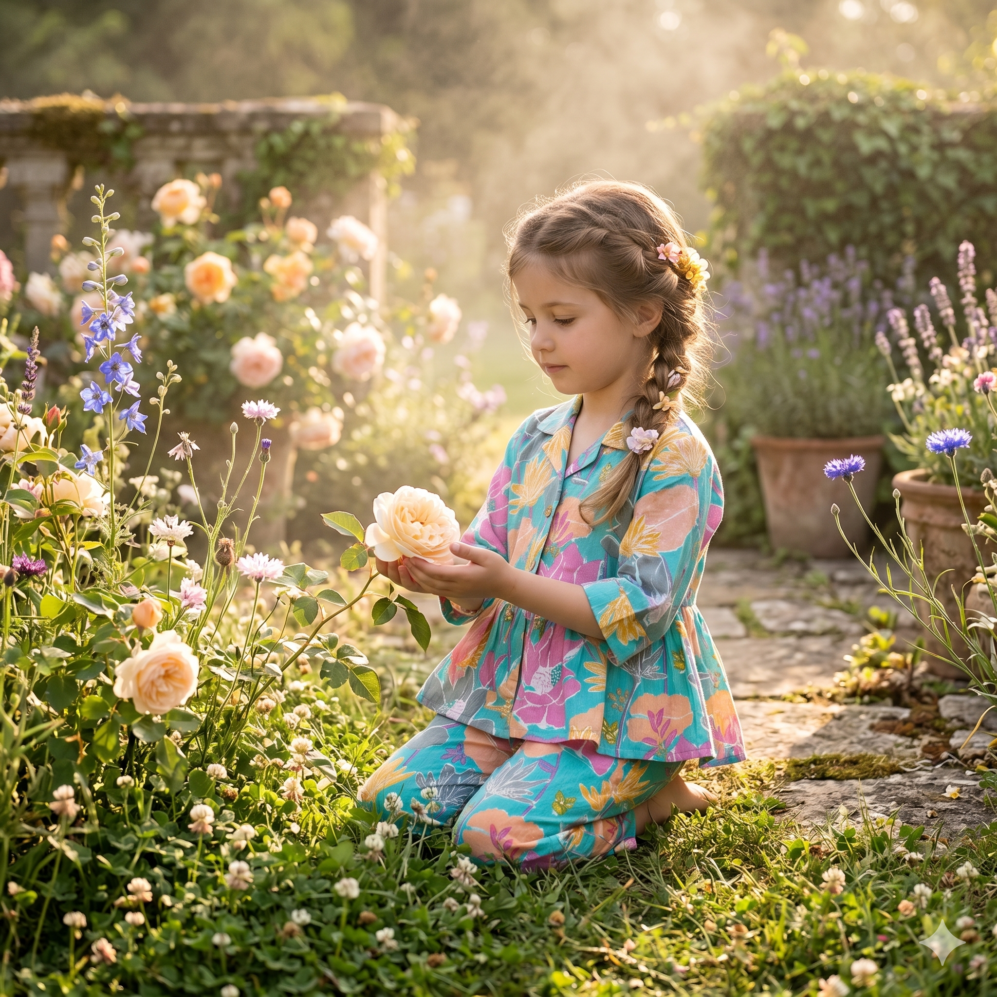Pure Cotton Floral Co-ord Set for Girls – Breathable Everyday Wear