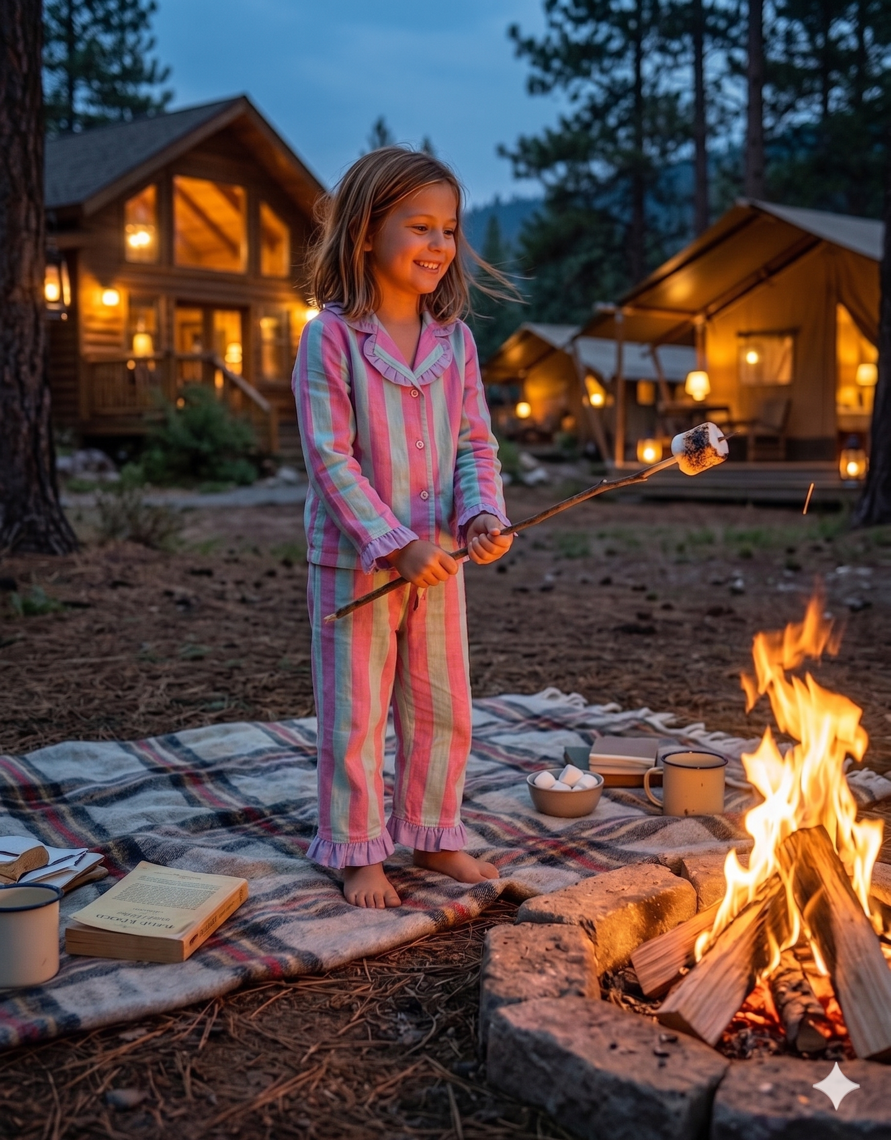 Lavender Stripe Cotton Night Suit for Kids | Soft Sleepwear