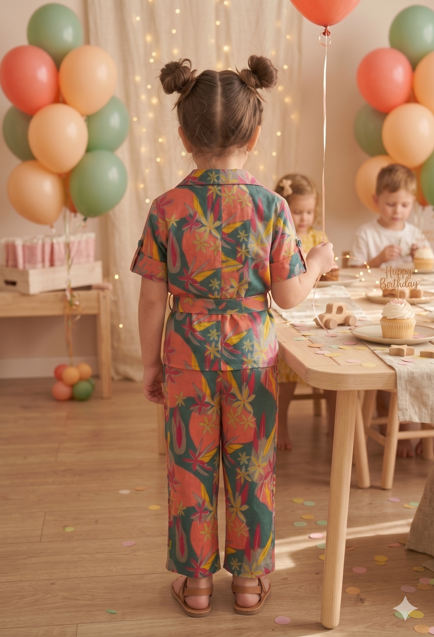 Pure Cotton Floral Co-ord Set for Girls – Breathable Everyday Wear