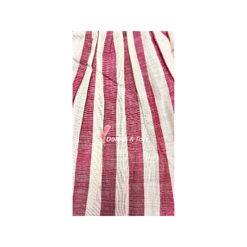 Sunny Stripes Pure Linen Sleeveless Frock