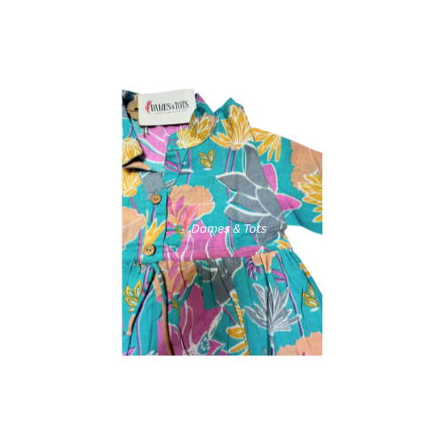Pure Cotton Floral Co-ord Set for Girls – Breathable Everyday Wear