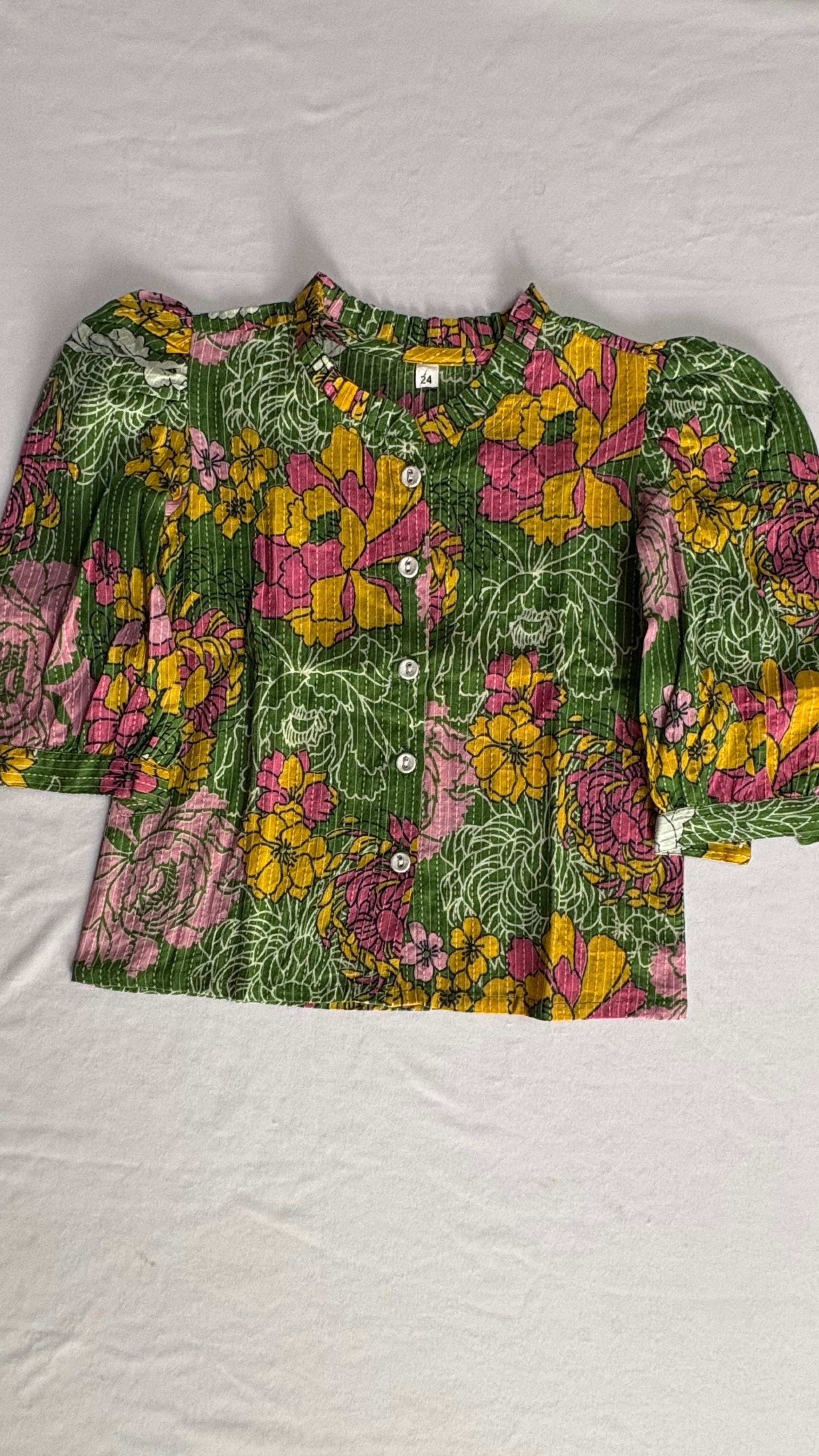 Green Floral Cotton Co-ord Set | Soft & Breathable