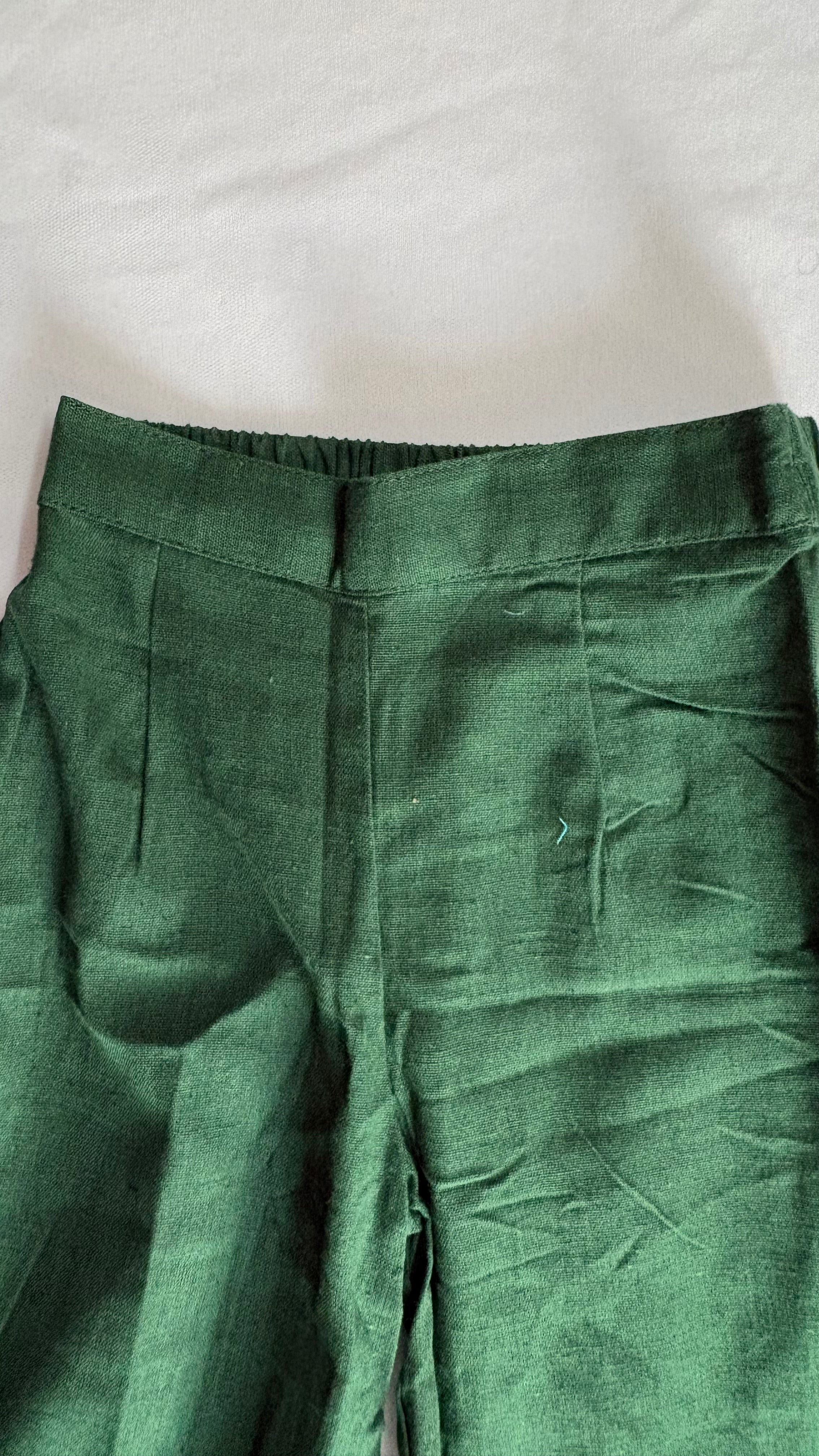 Dark Green Pure Cotton Co-ord for Girls | Soft & Breathable