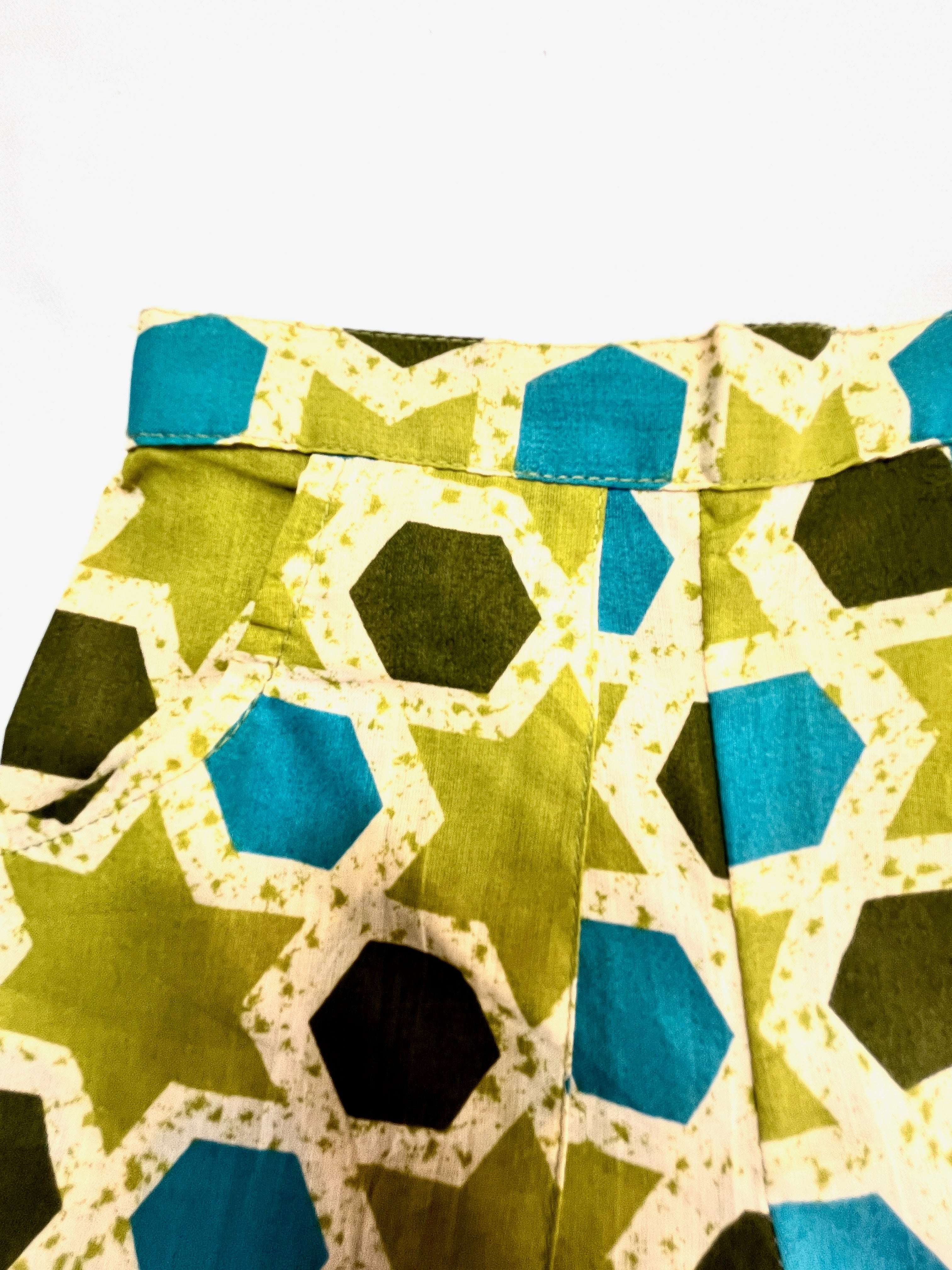 Pure Cotton Geometric Co-ord Set for Girls