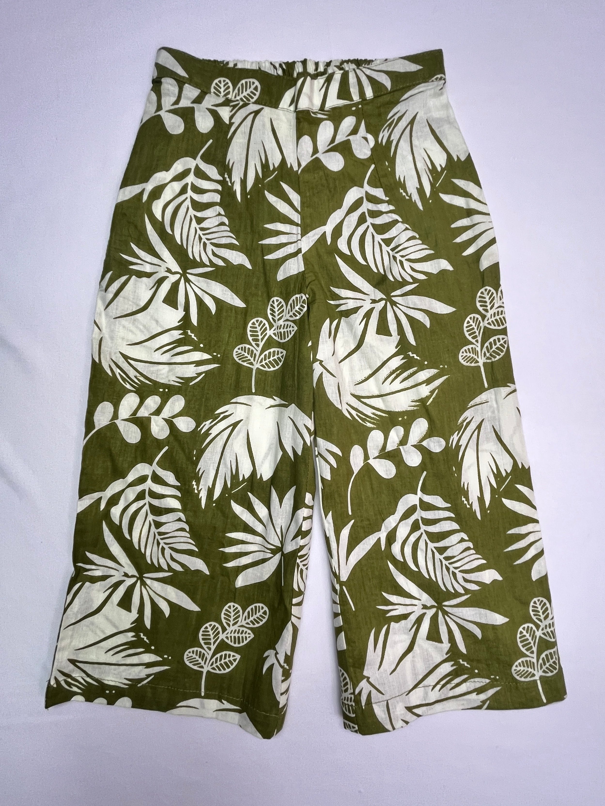 Pure Cotton Tropical Green Co-ord Set for Girls