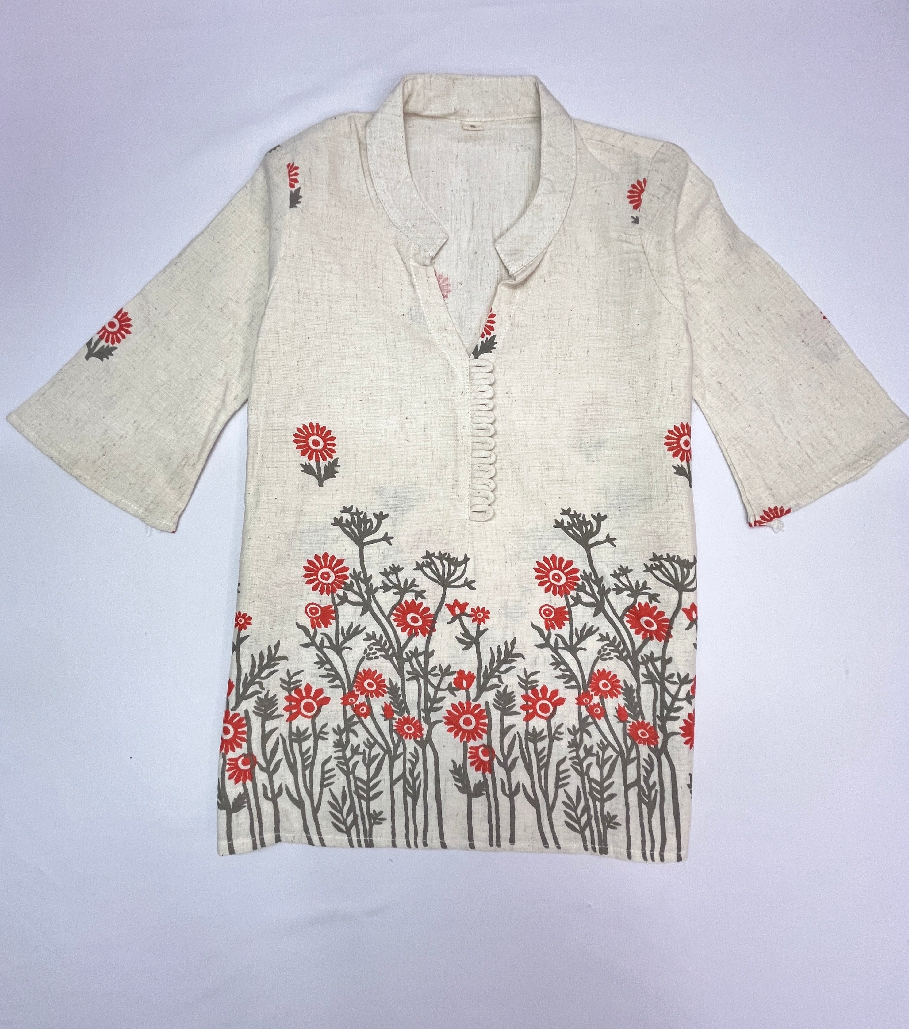 Pure Cotton Off-White elegant Co-ord Set for Girls