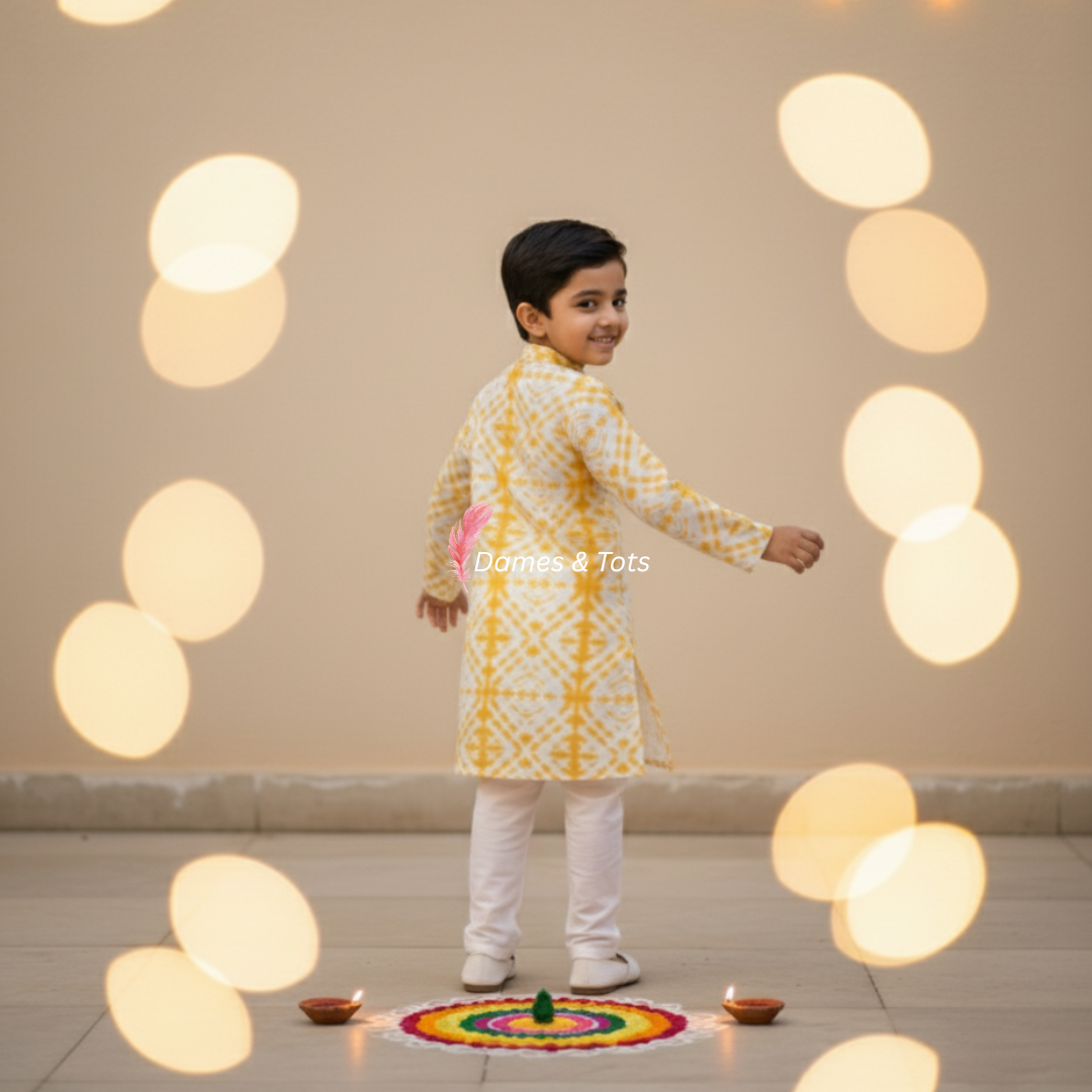 Sunshine Charm Baby Boy's Kurta Set
