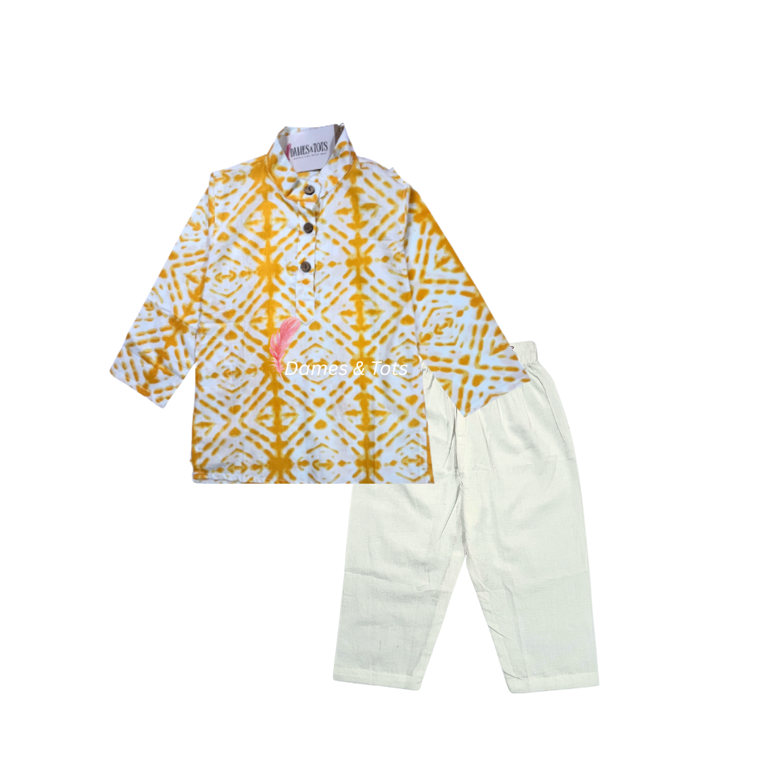 Sunshine Charm Baby Boy's Kurta Set